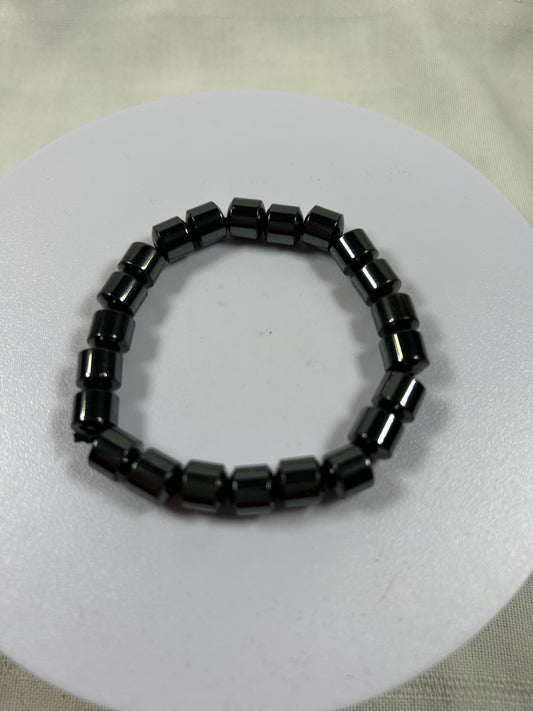 (#1266) - Hematite Magnetic Stretch Bracelet - New