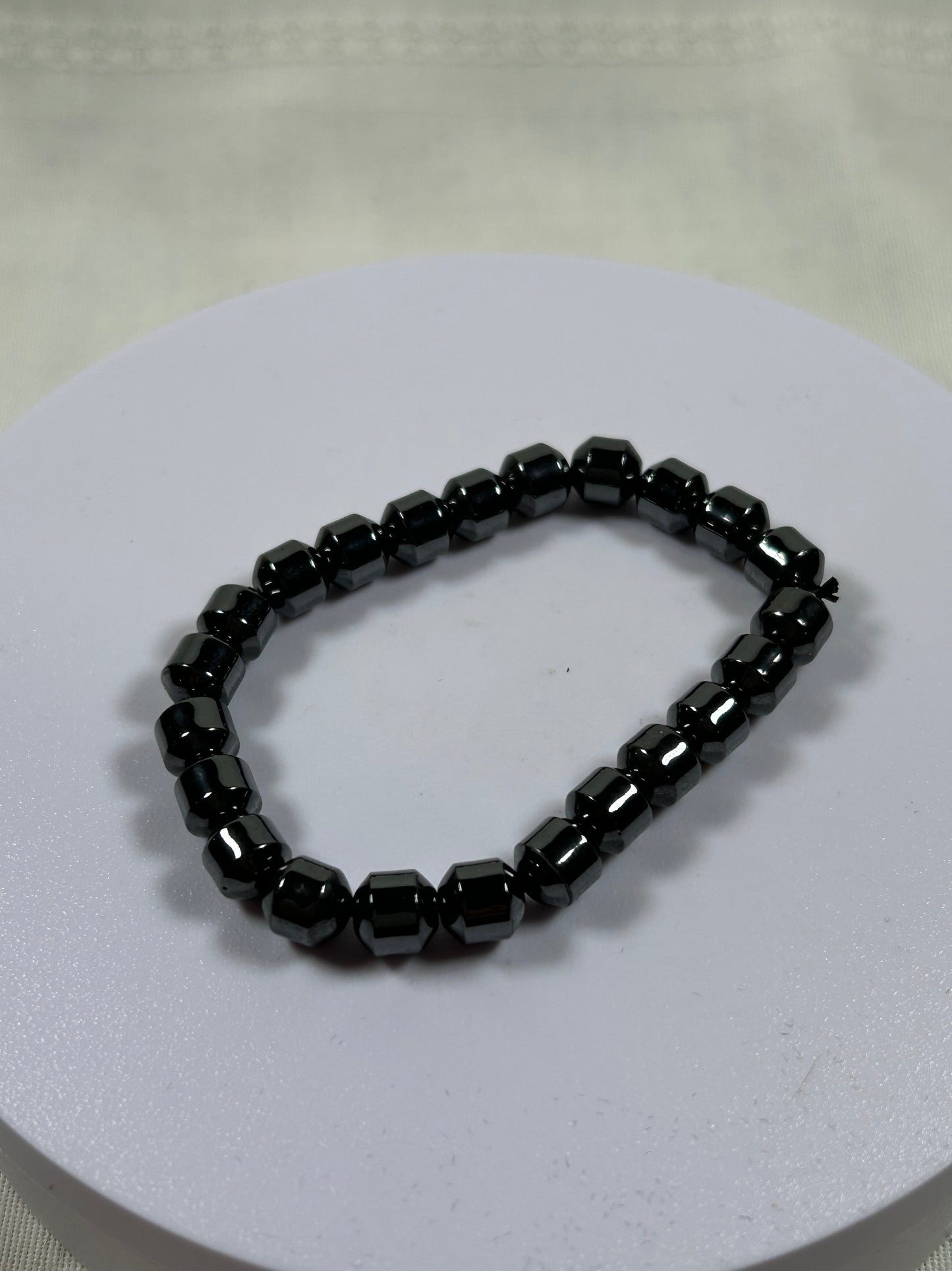 (#1267) - Hematite Magnetic Stretch Bracelet - New