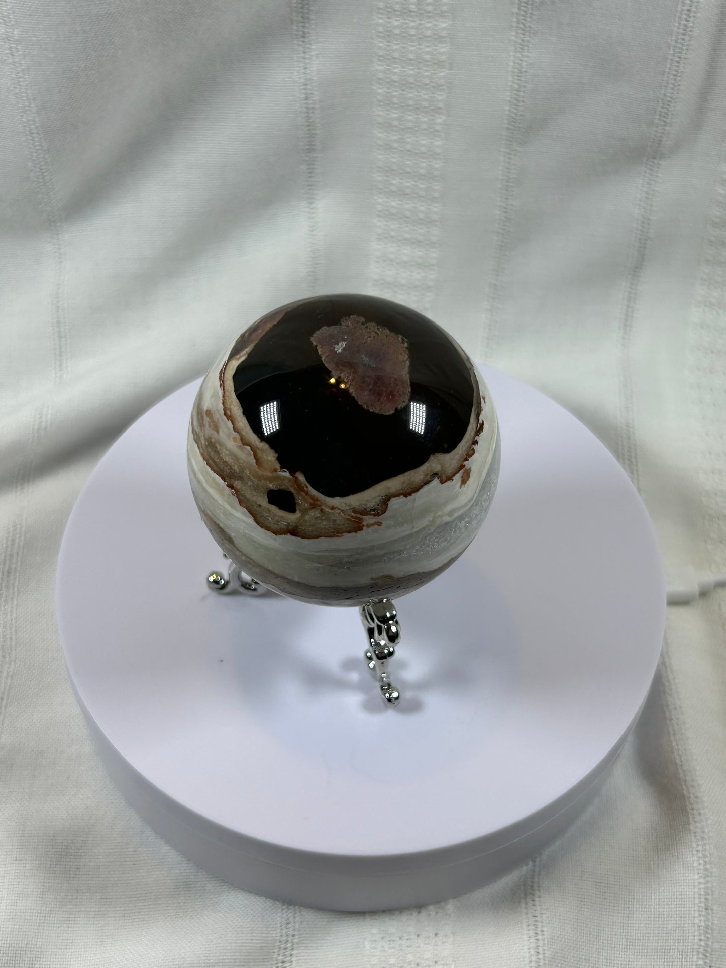 (#60) - AGATE SPHERE POLISHED - NEW