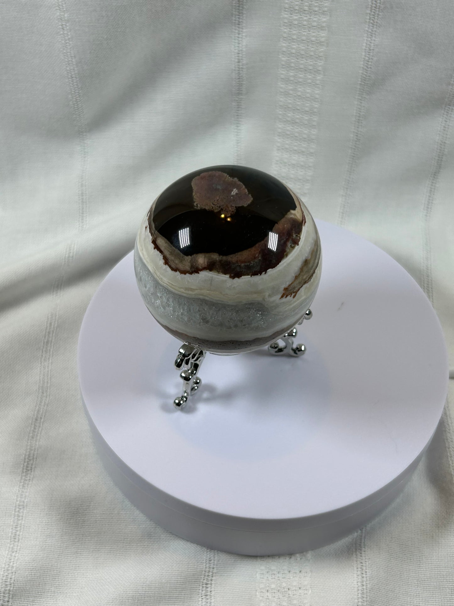 (#60) - AGATE SPHERE POLISHED - NEW