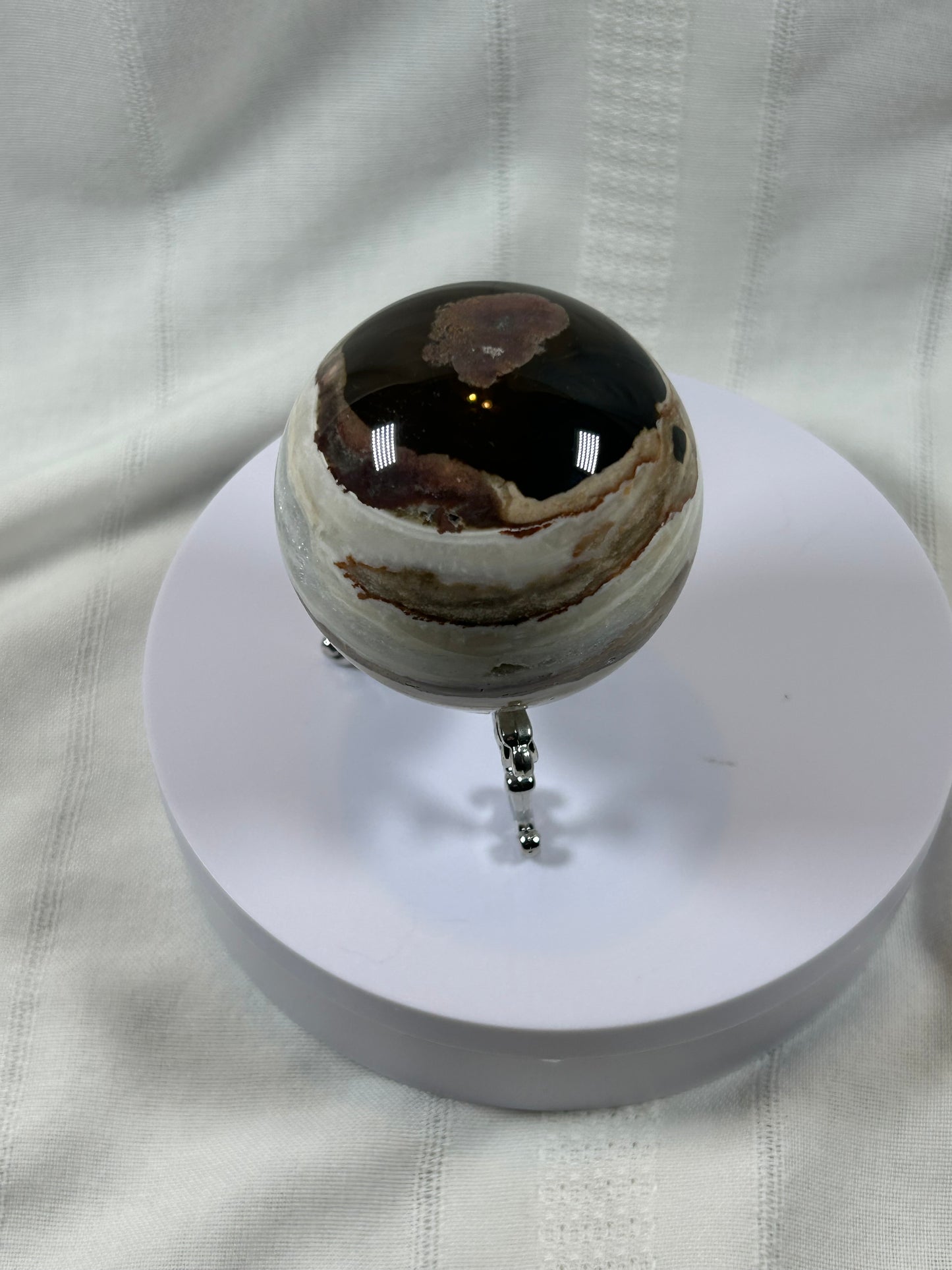 (#60) - AGATE SPHERE POLISHED - NEW