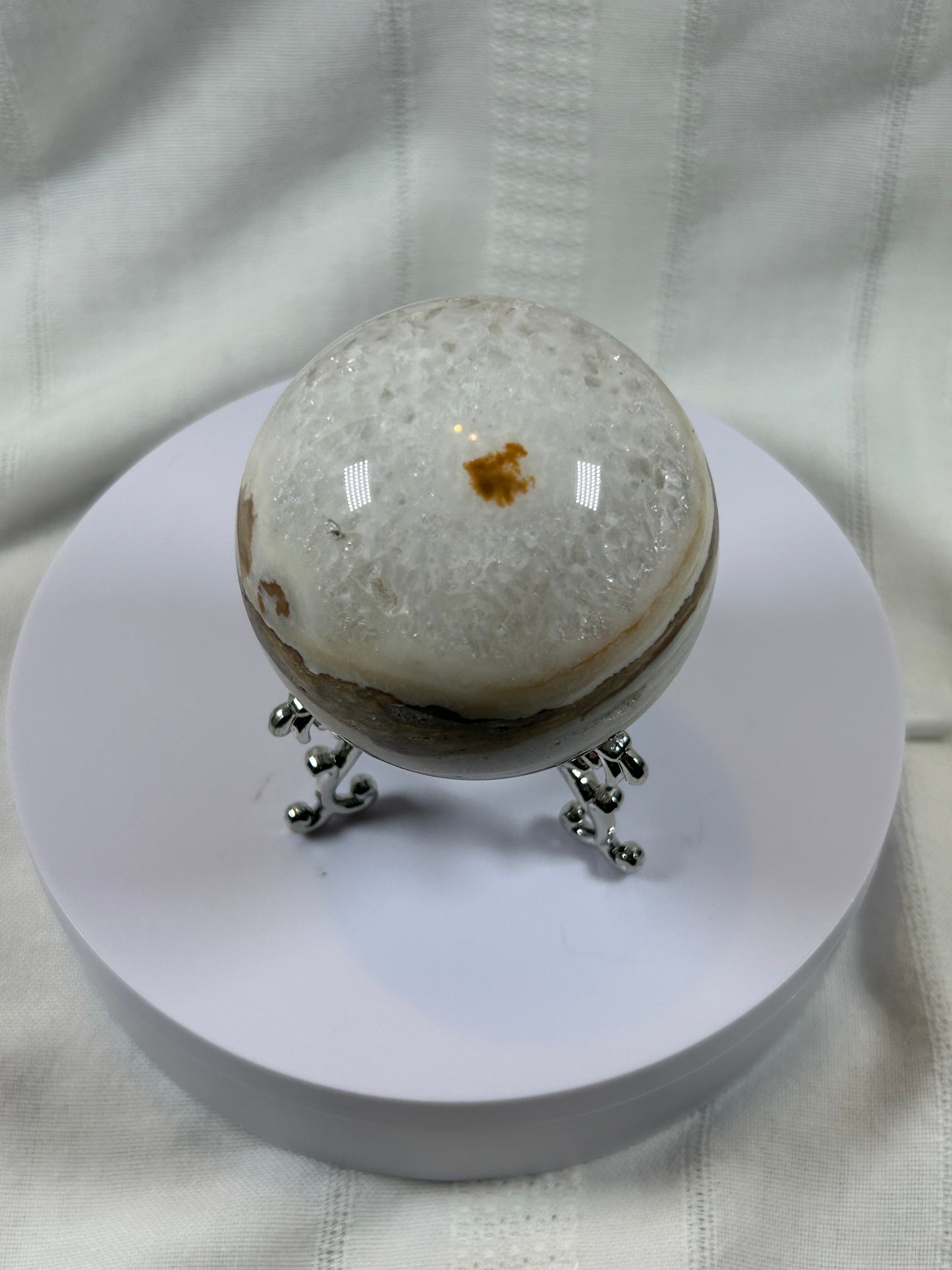 (#60) - AGATE SPHERE POLISHED - NEW