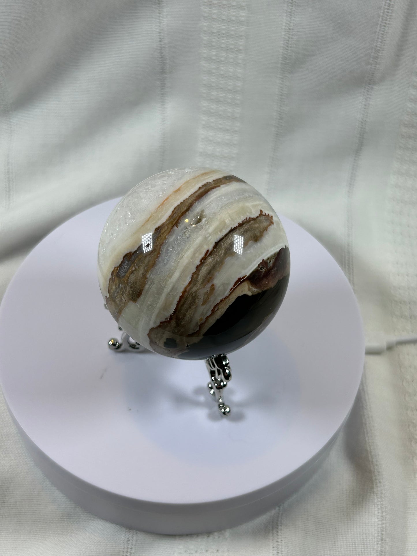 (#60) - AGATE SPHERE POLISHED - NEW