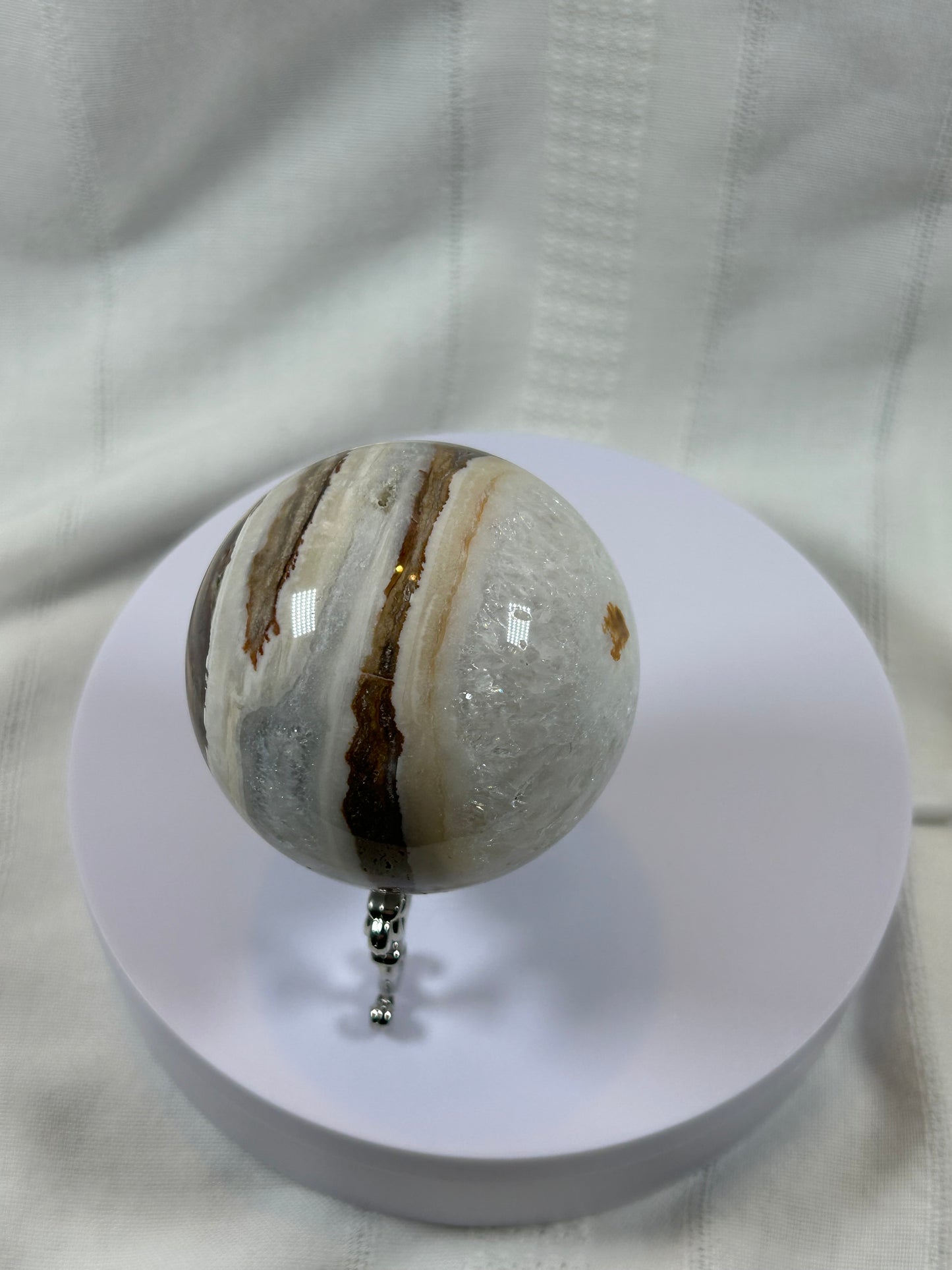 (#60) - AGATE SPHERE POLISHED - NEW