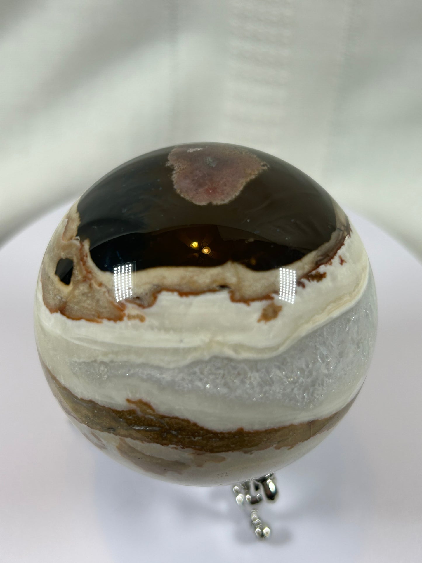 (#60) - AGATE SPHERE POLISHED - NEW