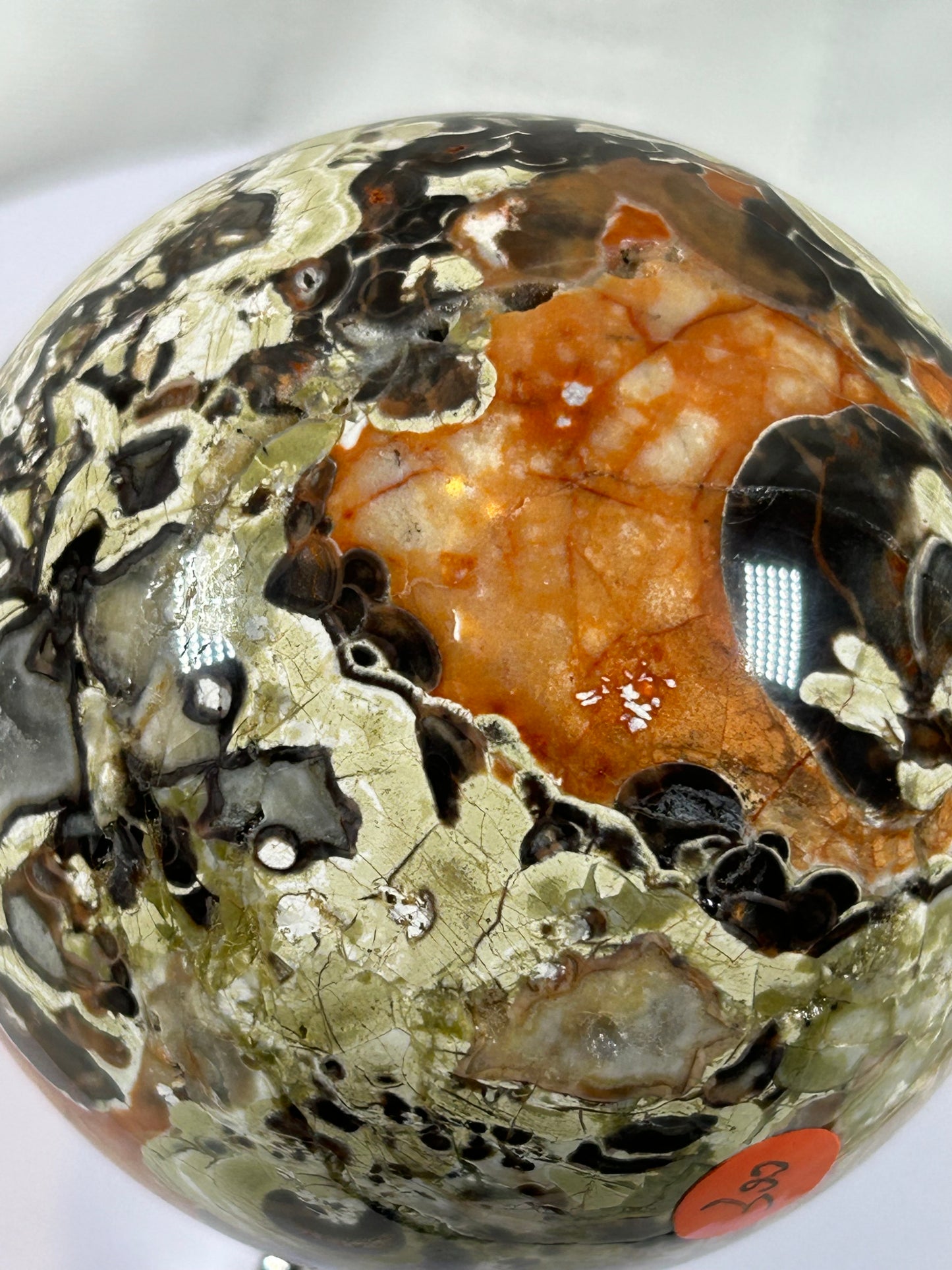 (#61) - BRECCIATED JASPER SPHERE POLISHED - NEW
