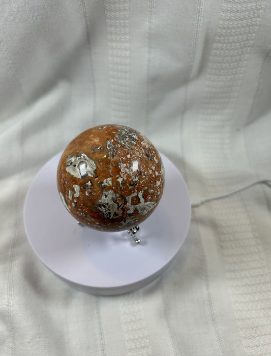 (#62) - BRECCIATED JASPER SPHERE POLISHED - NEW