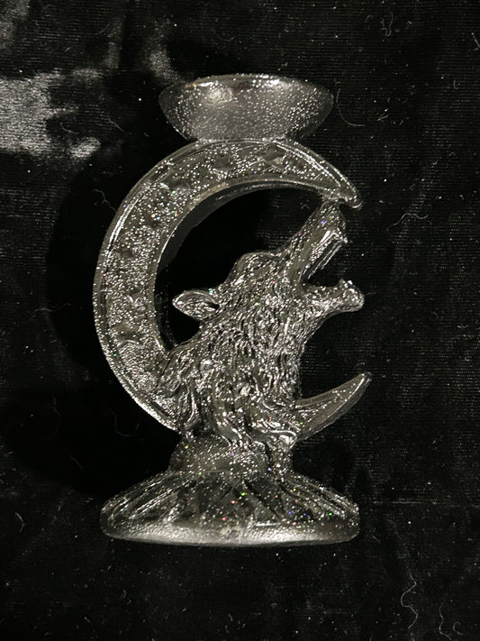 (#1272) - Wolf Head Sphere Holder - New