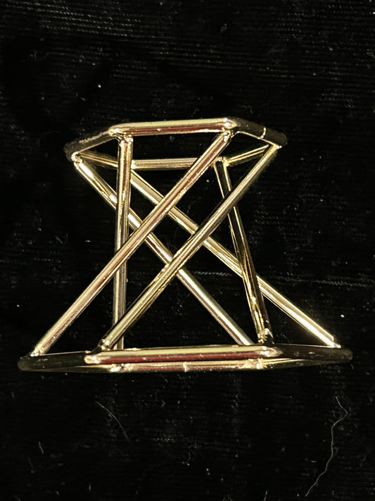 (#1280) - Sphere Holder - Gold - New