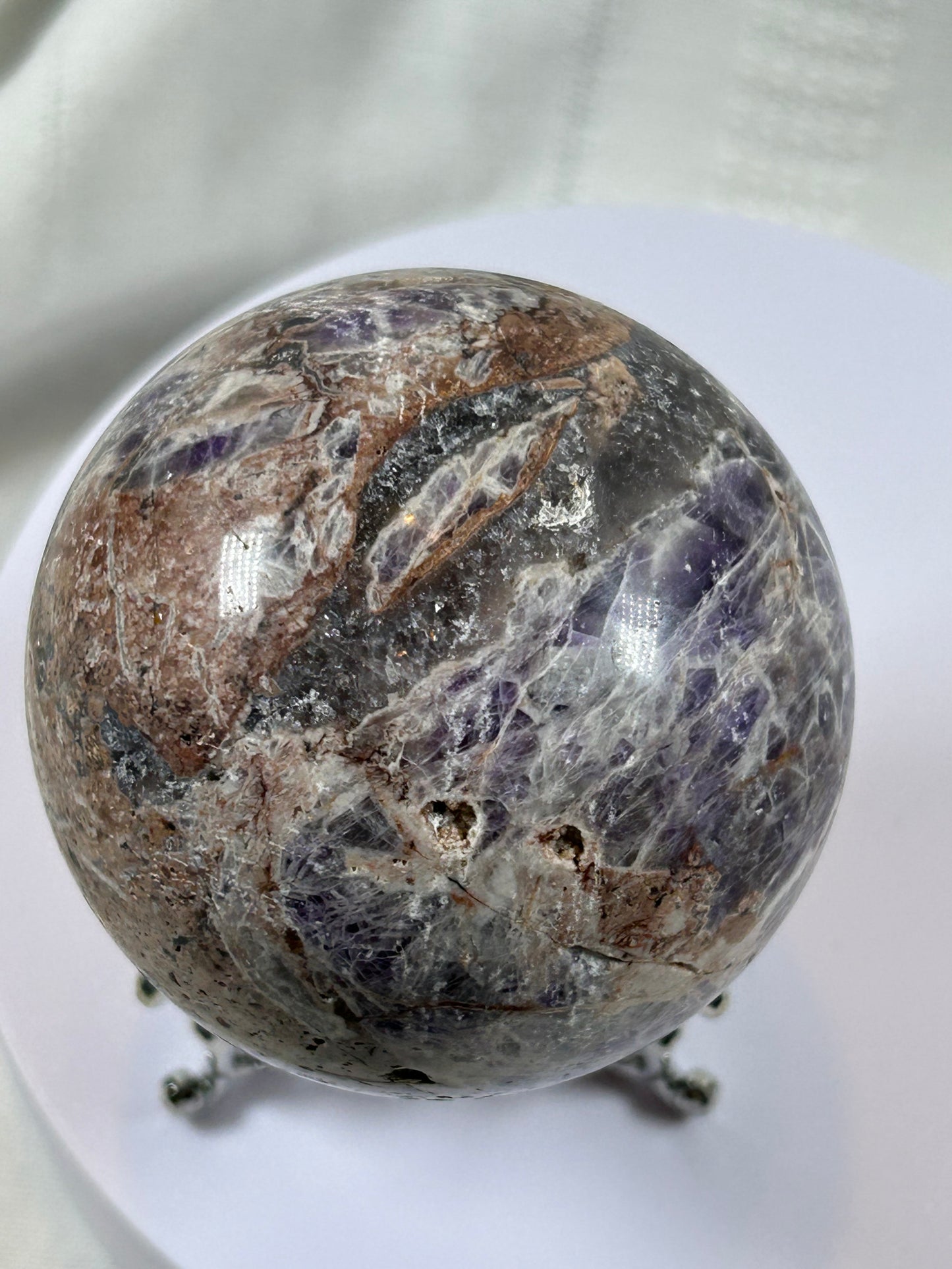 (#64) - DREAM AMETHYST SPHERE POLISHED - NEW