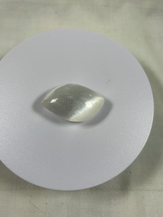(#1304) - Selenite Palm Stone - New