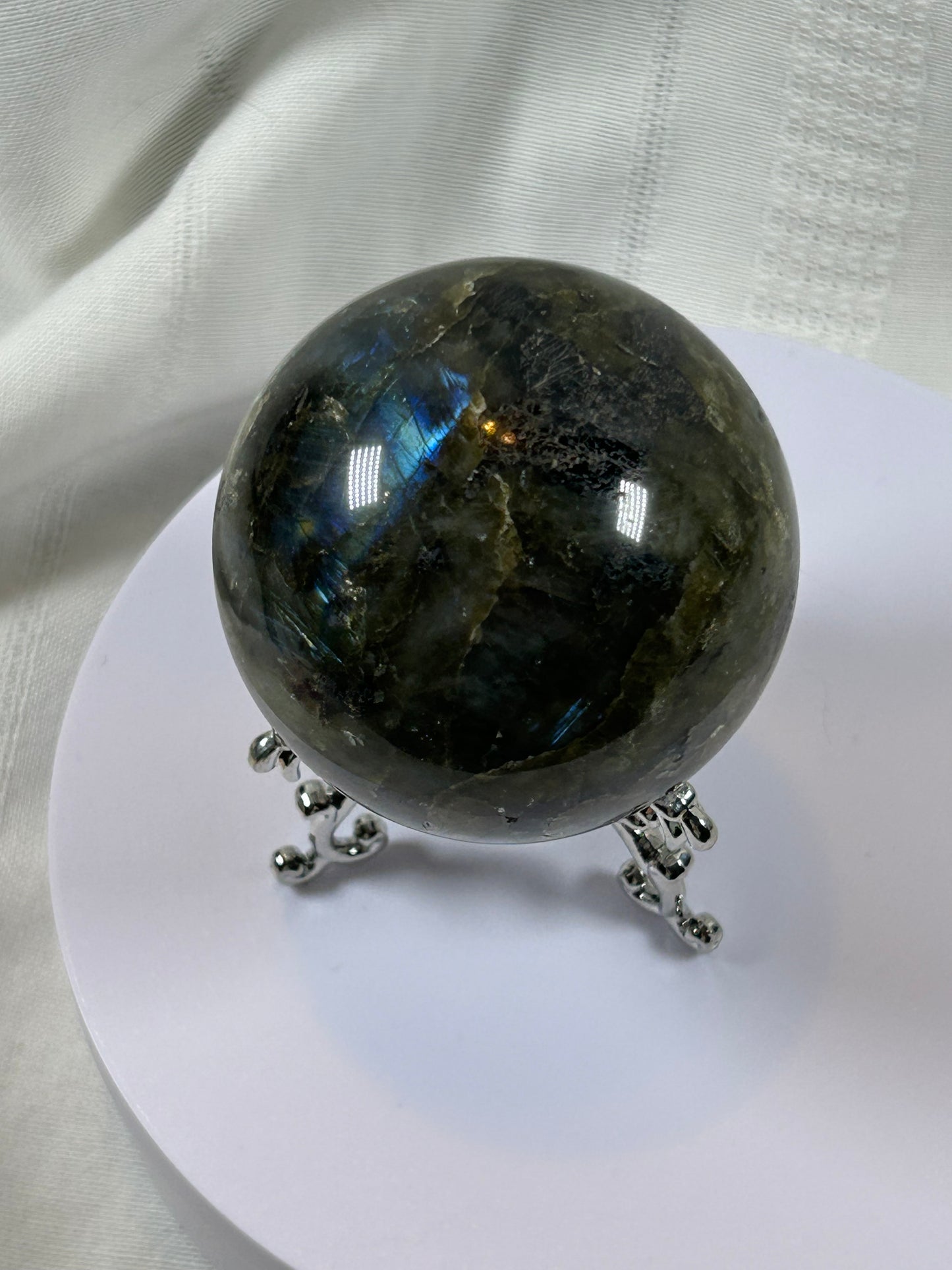 (#66) - LABRADORITE SPHERE POLISHED - NEW