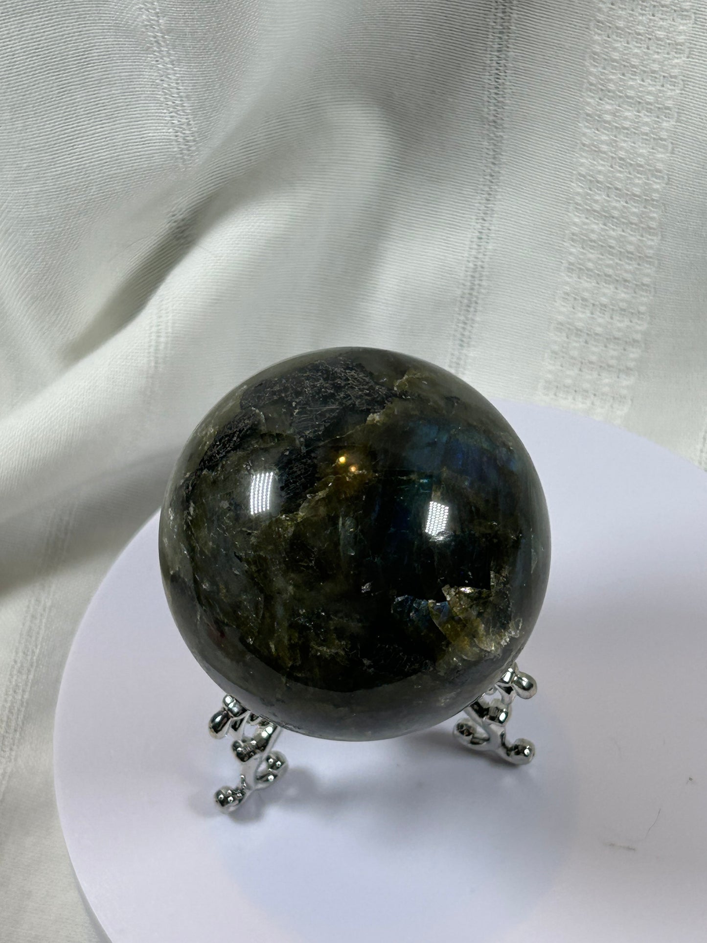 (#66) - LABRADORITE SPHERE POLISHED - NEW