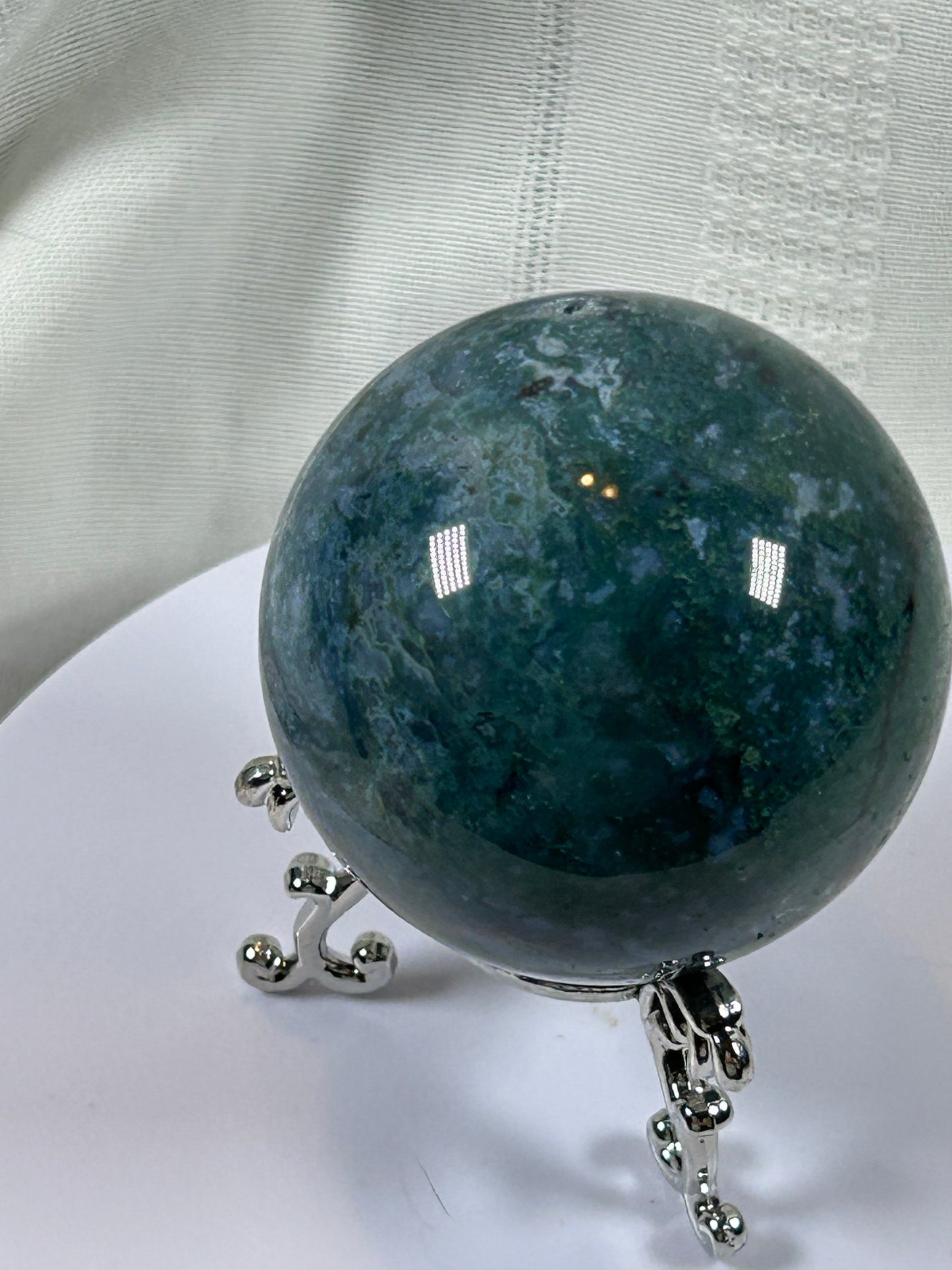 (#67) - MOSS AGATE SPHERE POLISHED - NEW