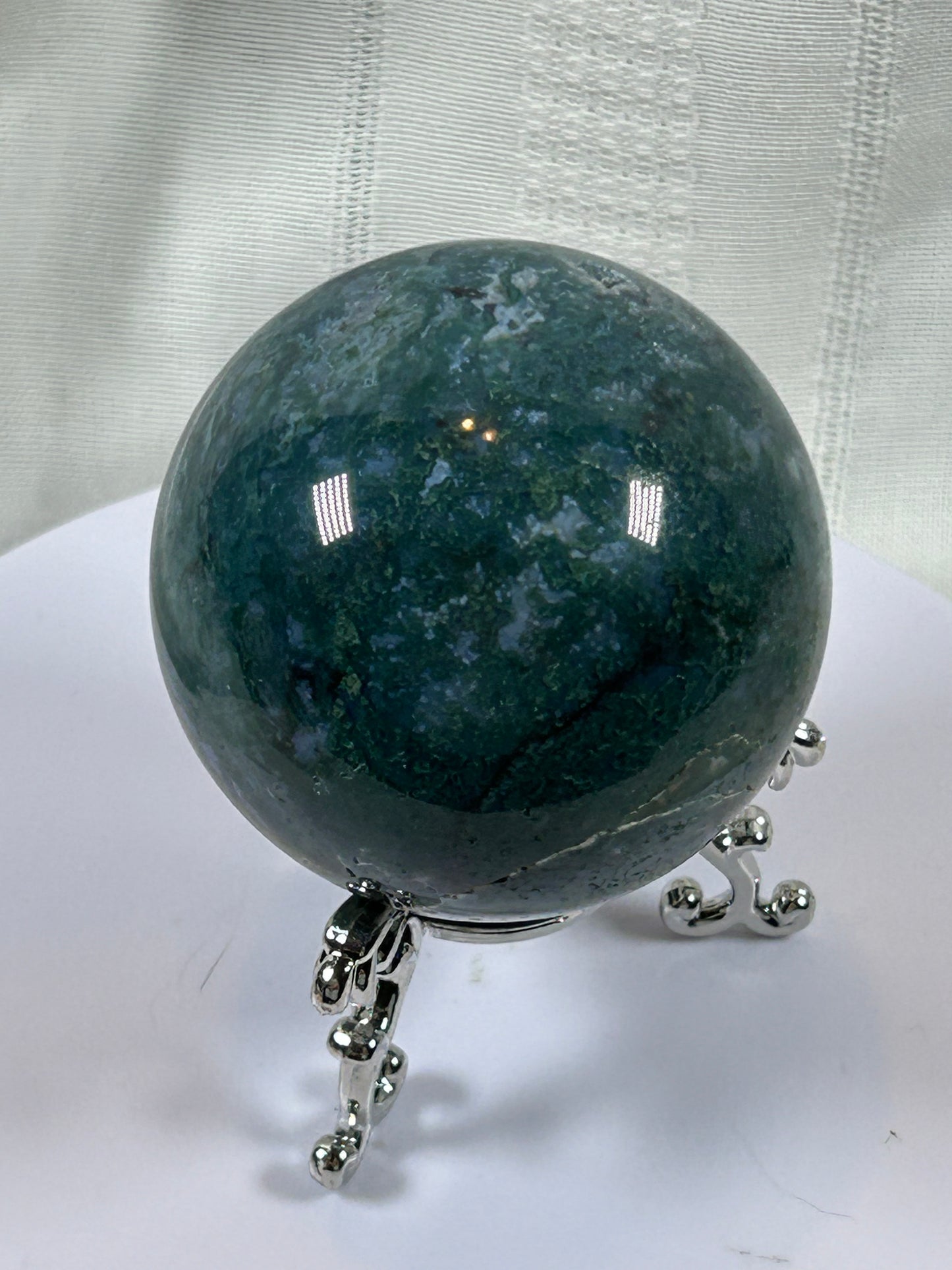 (#67) - MOSS AGATE SPHERE POLISHED - NEW
