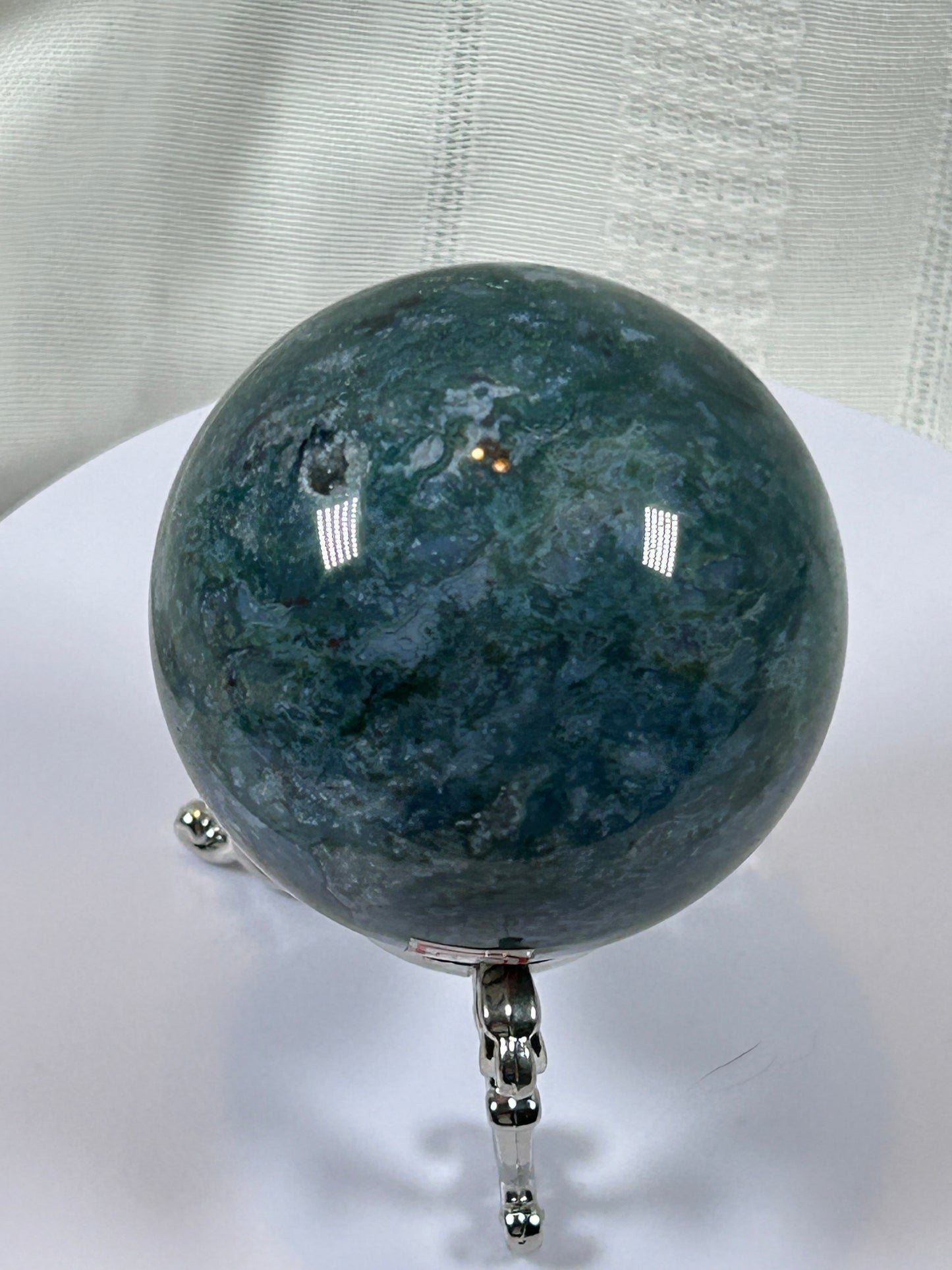 (#67) - MOSS AGATE SPHERE POLISHED - NEW