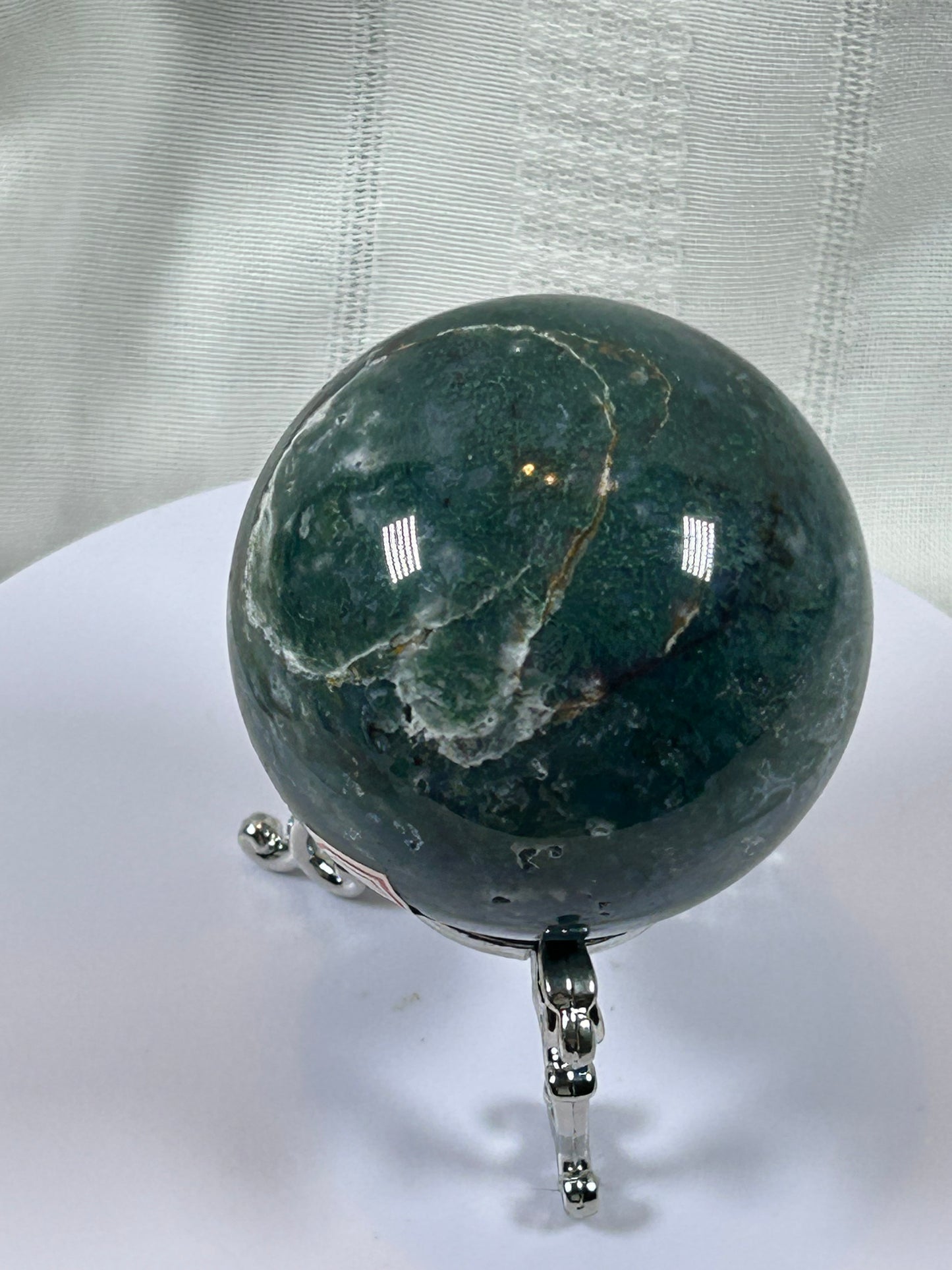 (#67) - MOSS AGATE SPHERE POLISHED - NEW