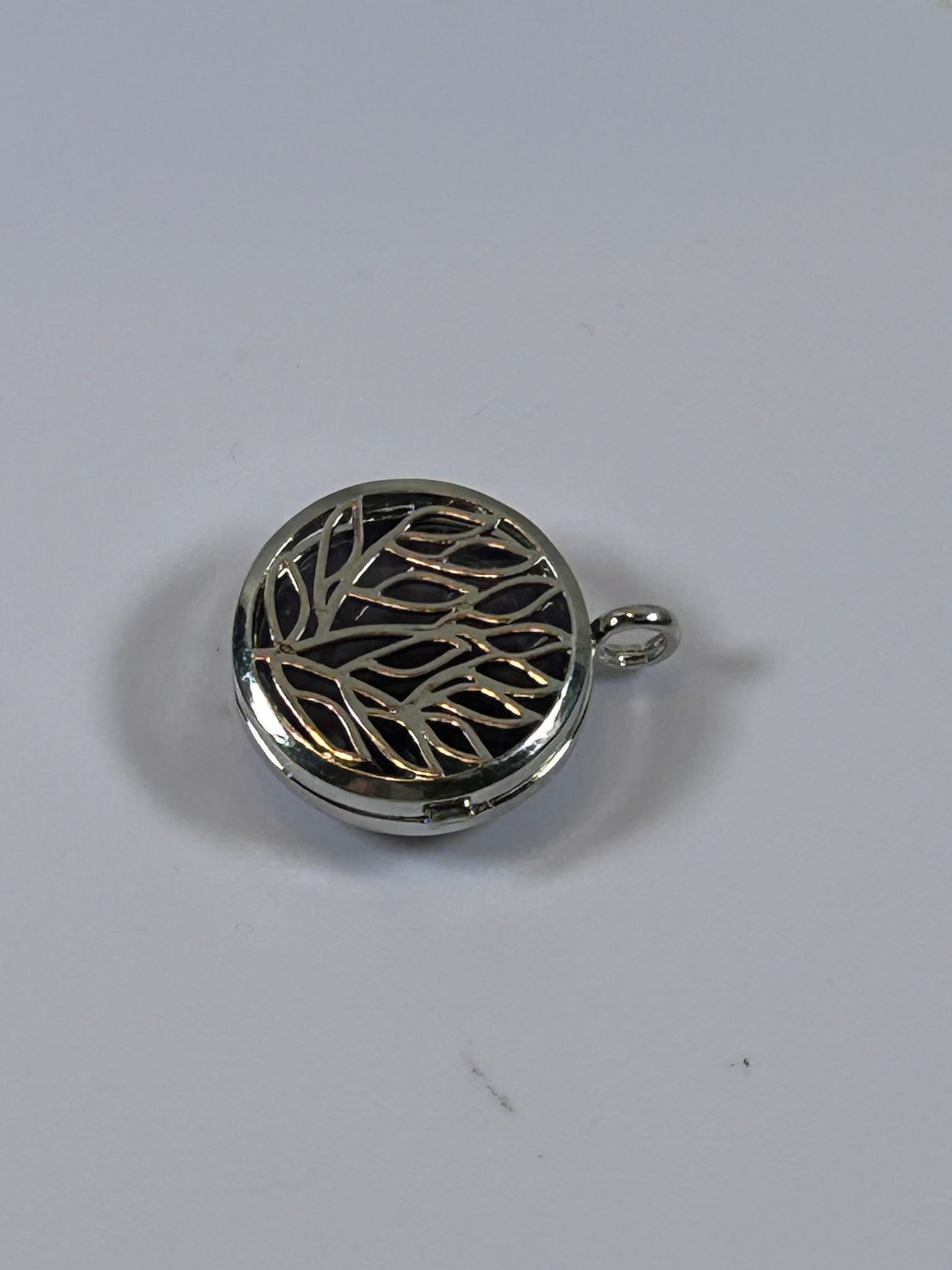 (#72) - TREE OF LIFE PENTACLE STONE LOCKET AMETHYST - NEW